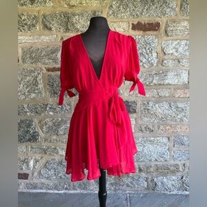 C/MEO Collective Vibrant Red Mini Dress